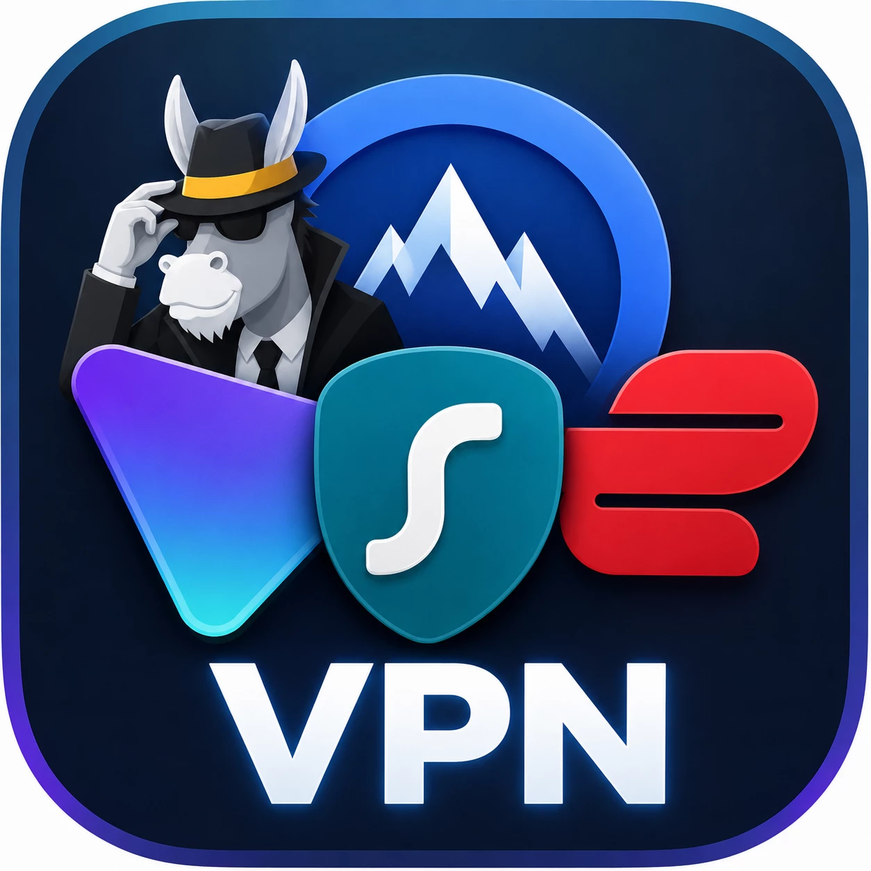 Phần Mềm VPN (HMA + Nord + Proton + Surfshark + PIA)